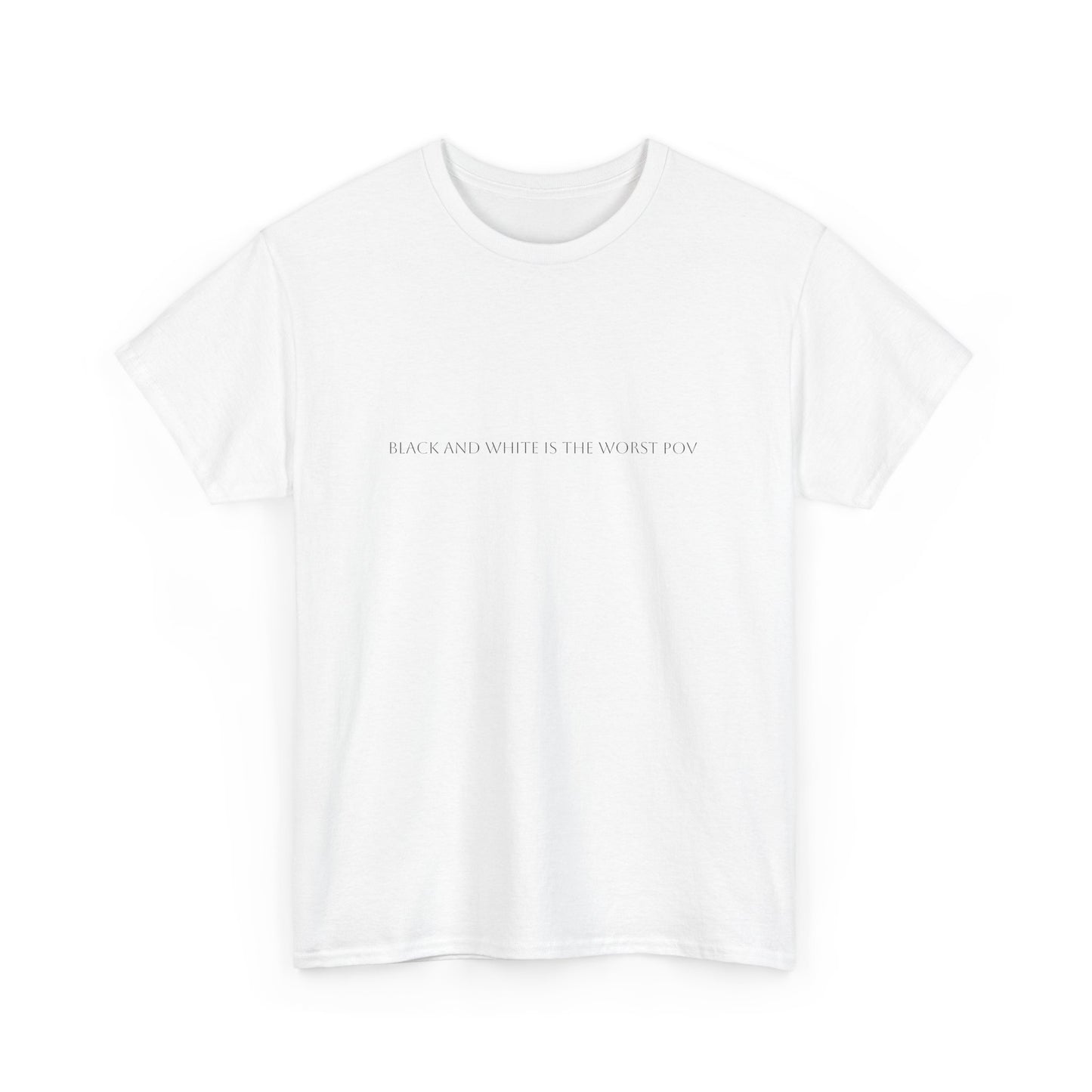 Black and White.... Satire T-Shirt: Dark Humor Political Tee