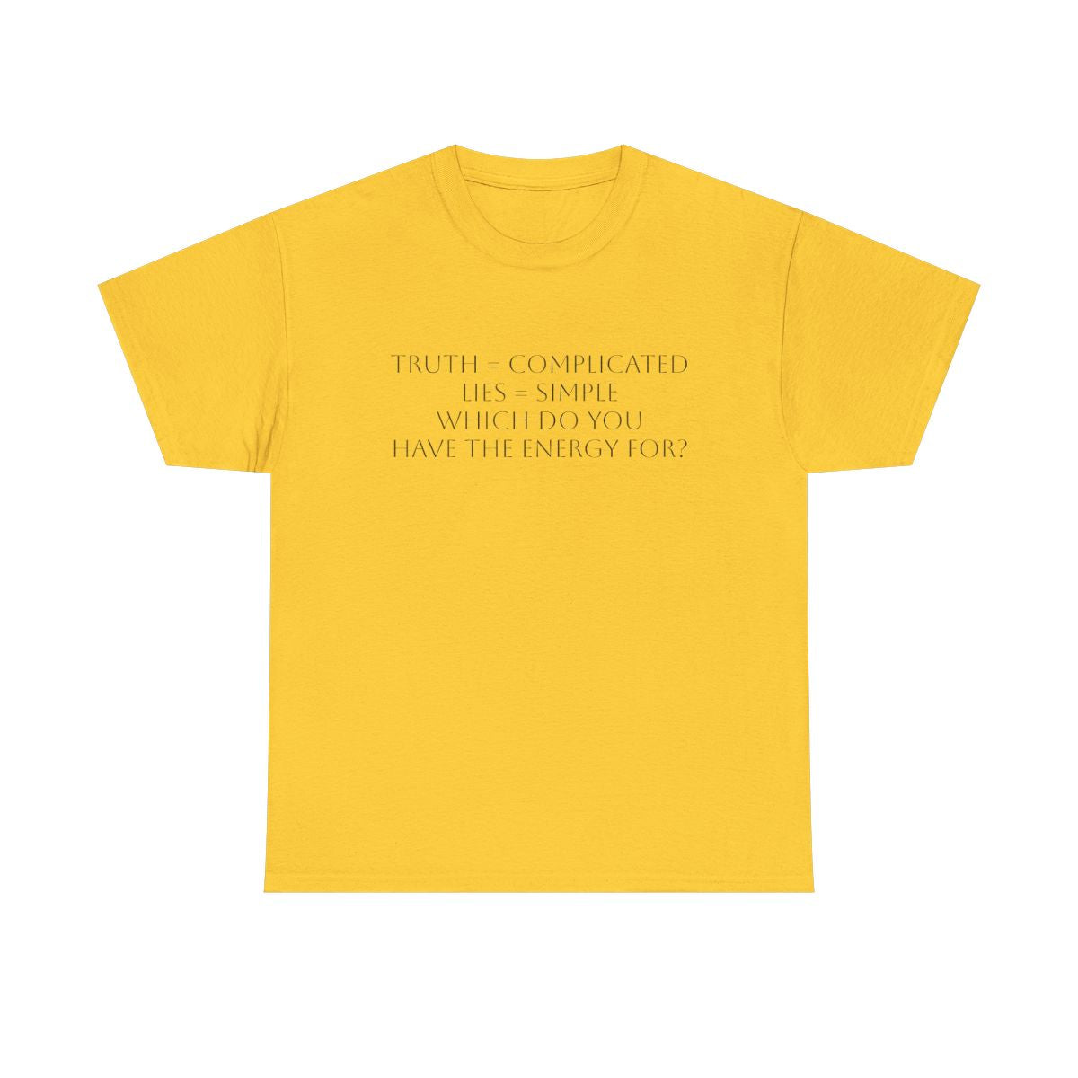 Truth or Lies T-Shirt: Satire T-Shirt Dark Humor