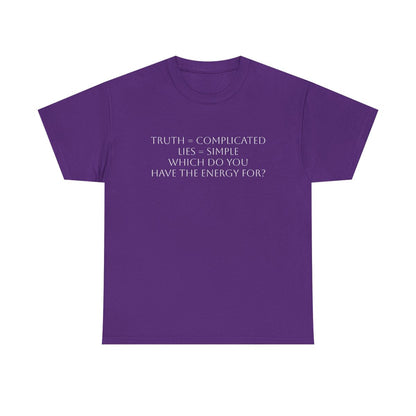 Truth or Lies T-Shirt: Satire T-Shirt Dark Humor